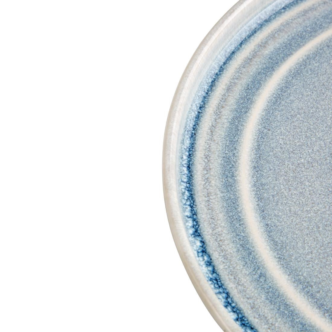 Olympia Cavolo Flat Round Plates Ice Blue 180mm (6 Pack) - FB567