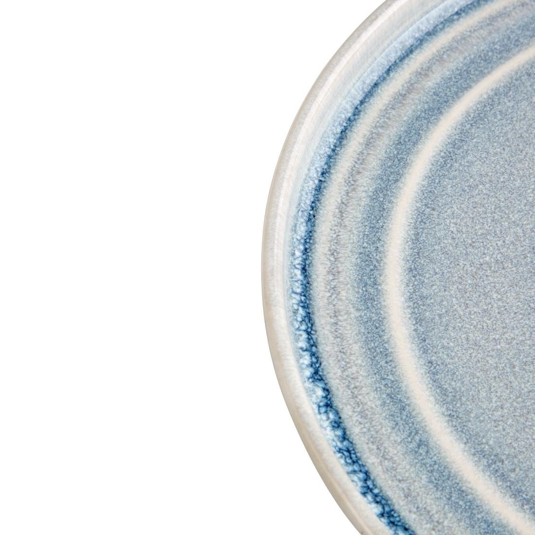 Olympia Cavolo Flat Round Plates Ice Blue 270mm (4 Pack) - FB569