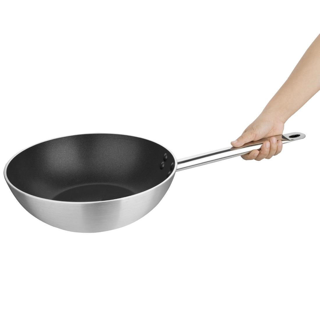 Vogue Non-stick Teflon Aluminium Platinum Plus Wok 300mm