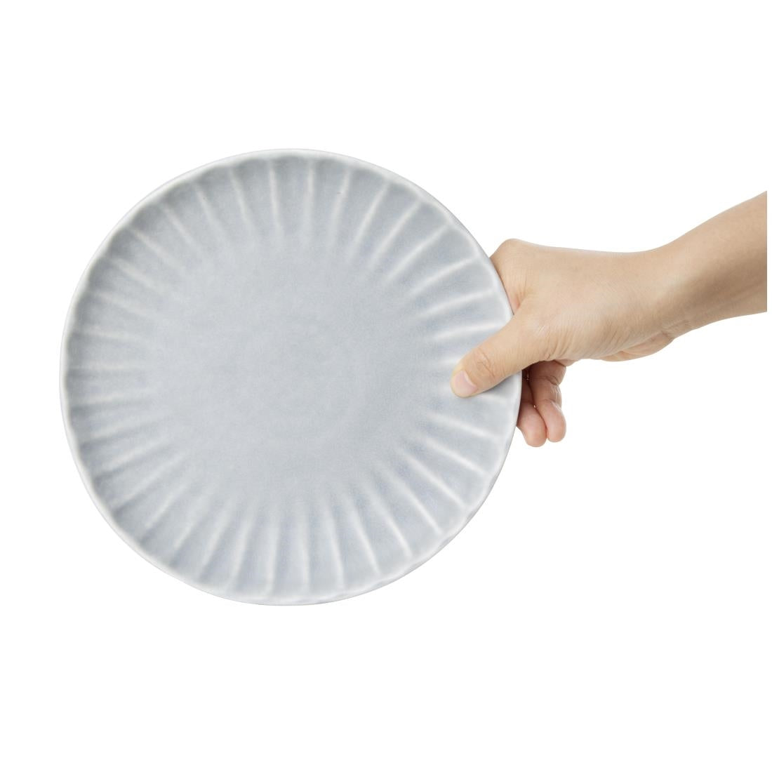 Olympia Corallite Plates Concrete Grey 205mm (6 Pack) - FB955