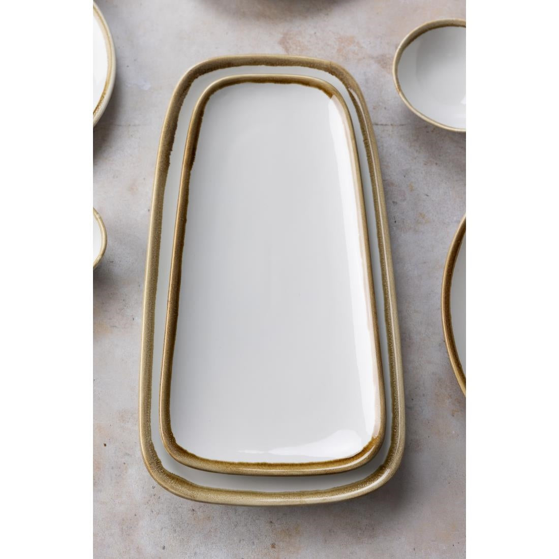 Olympia Kiln Platter Chalk 335mm (Pack of 4) - FB976