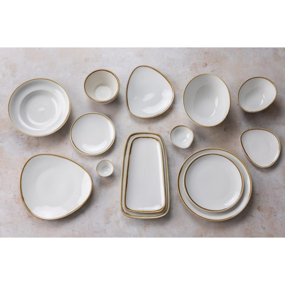 Olympia Kiln Platter Chalk 335mm (Pack of 4) - FB976