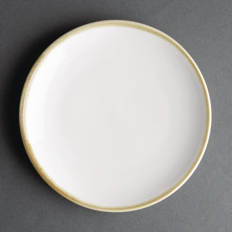 Olympia Kiln Round Coupe Plate Chalk 180mm (Pack of 6) - FB980