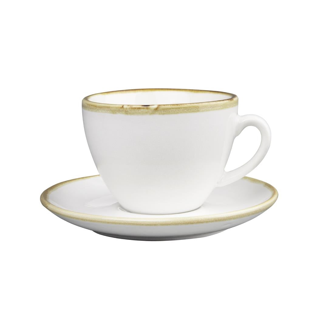 Olympia Kiln 230ml Cup Saucer Chalk 140mm (Pack of 6) - FB989