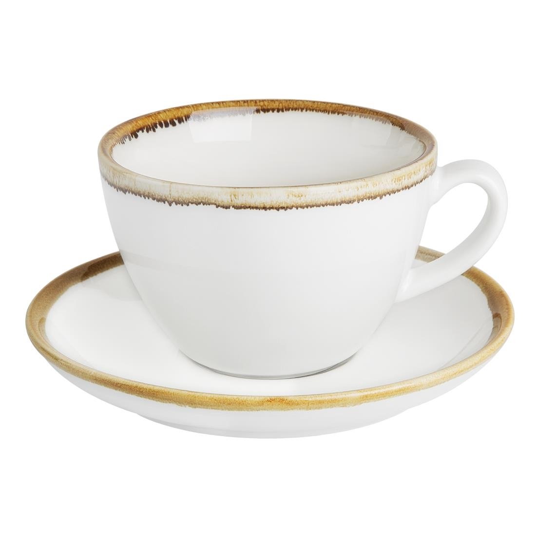 Olympia Kiln 340ml Cup Saucer Chalk 160mm (Pack of 6) - FB991