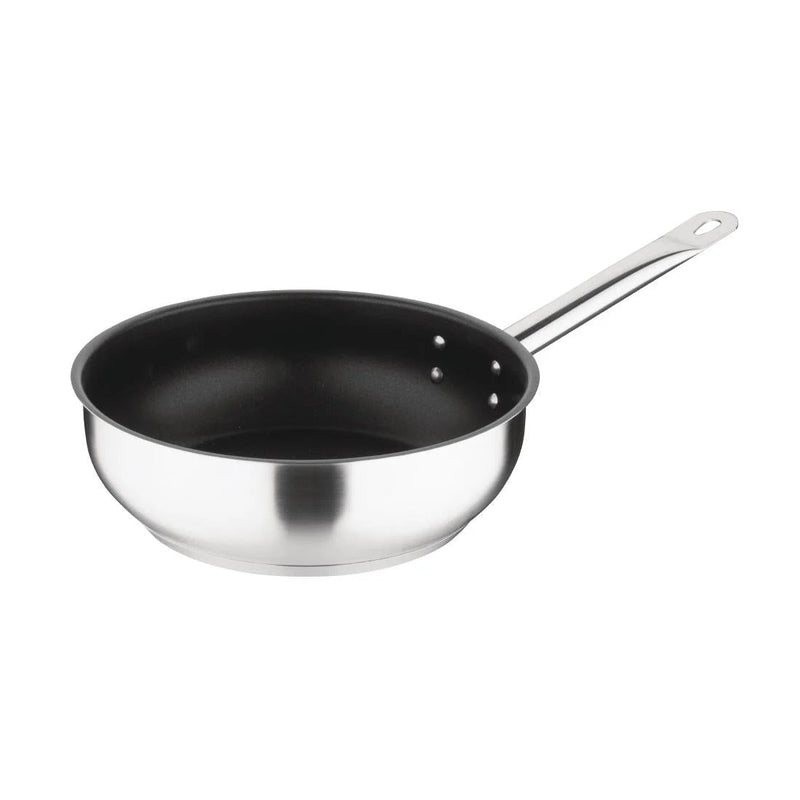 Vogue Non-stick Teflon Stainless Steel Platinum Plus Saute Pan 240mm