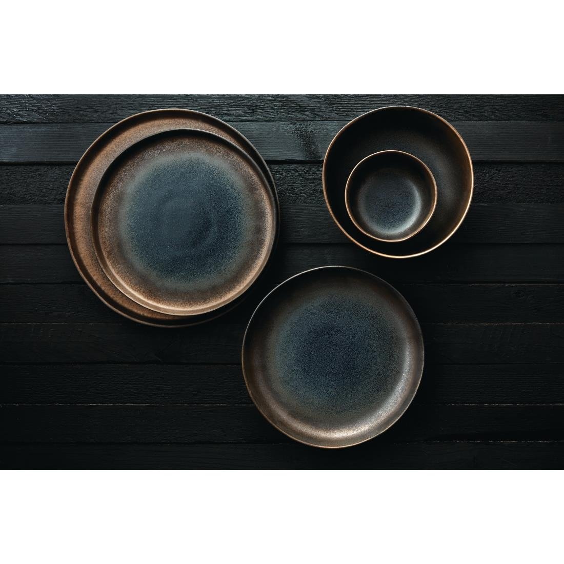 Olympia Ochre Flat Plates 260mm (6 Pack) - FC285