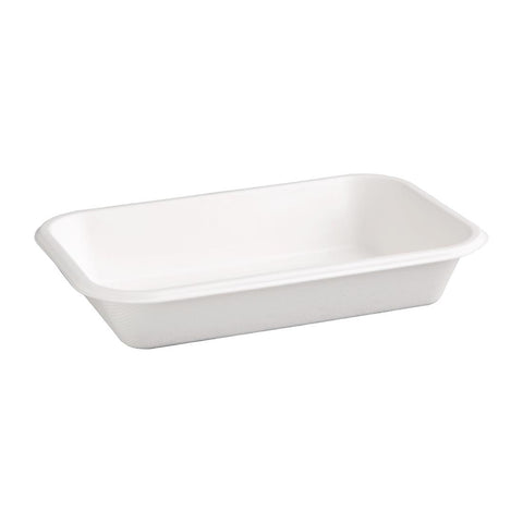 Fiesta Compostable Bagasse Food Trays 680ml (Pack of 50) - FC531