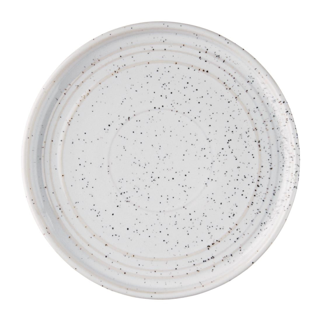 Olympia Cavolo White Speckle Flat Round Plate 180(Ø Pack)mm (6 Pack) - FD902
