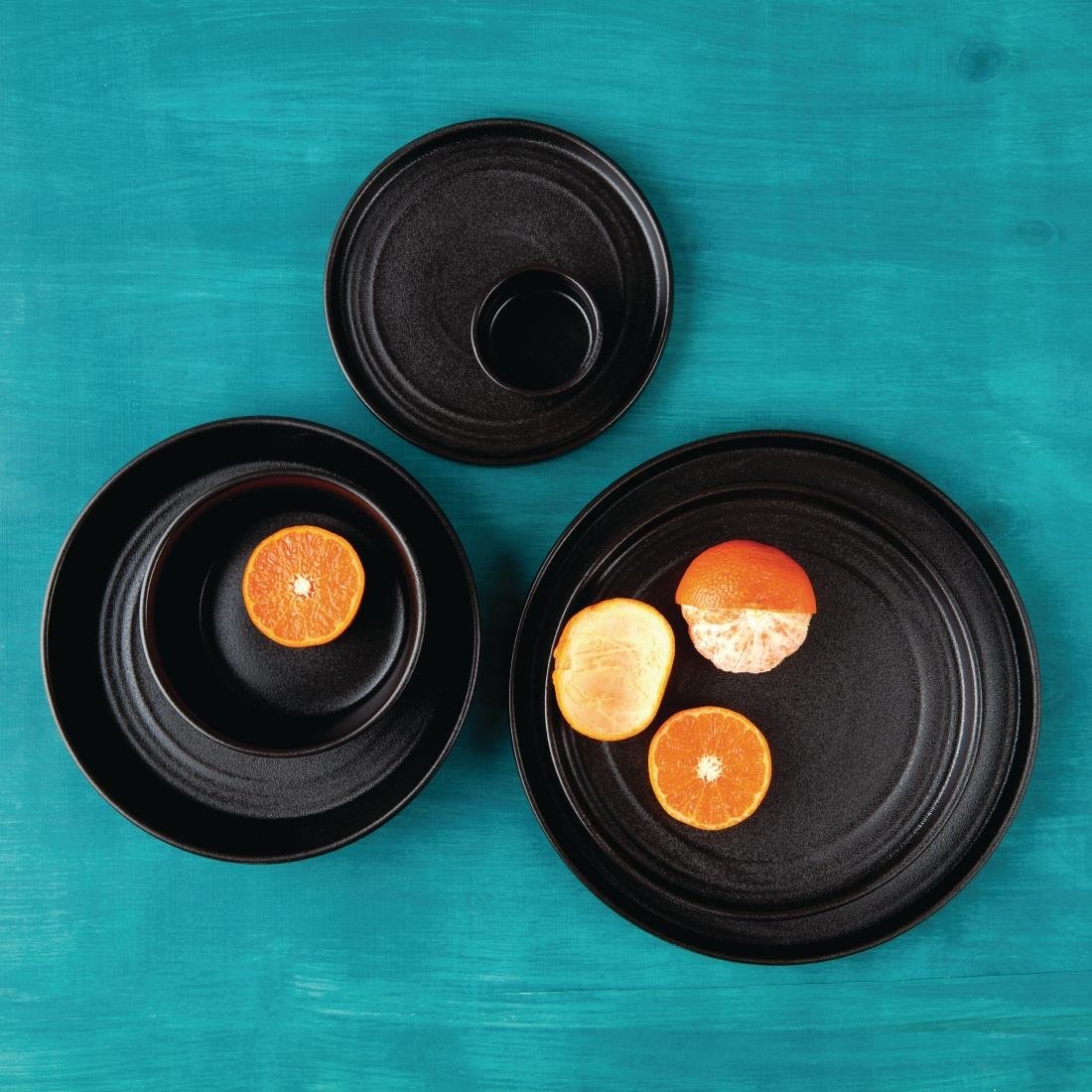 Olympia Cavolo Textured Black Dipping Dish 67(Ø)mm (12 Pack) - FD911