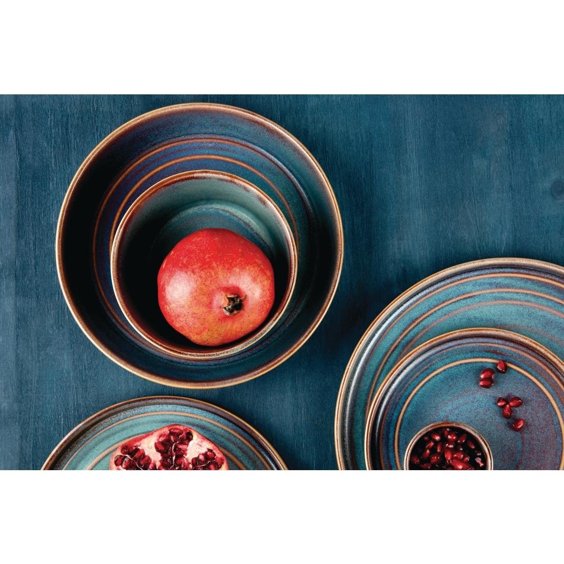 Olympia Cavolo Iridescent Flat Round Plate - 270mm (4 Pack) - FD916