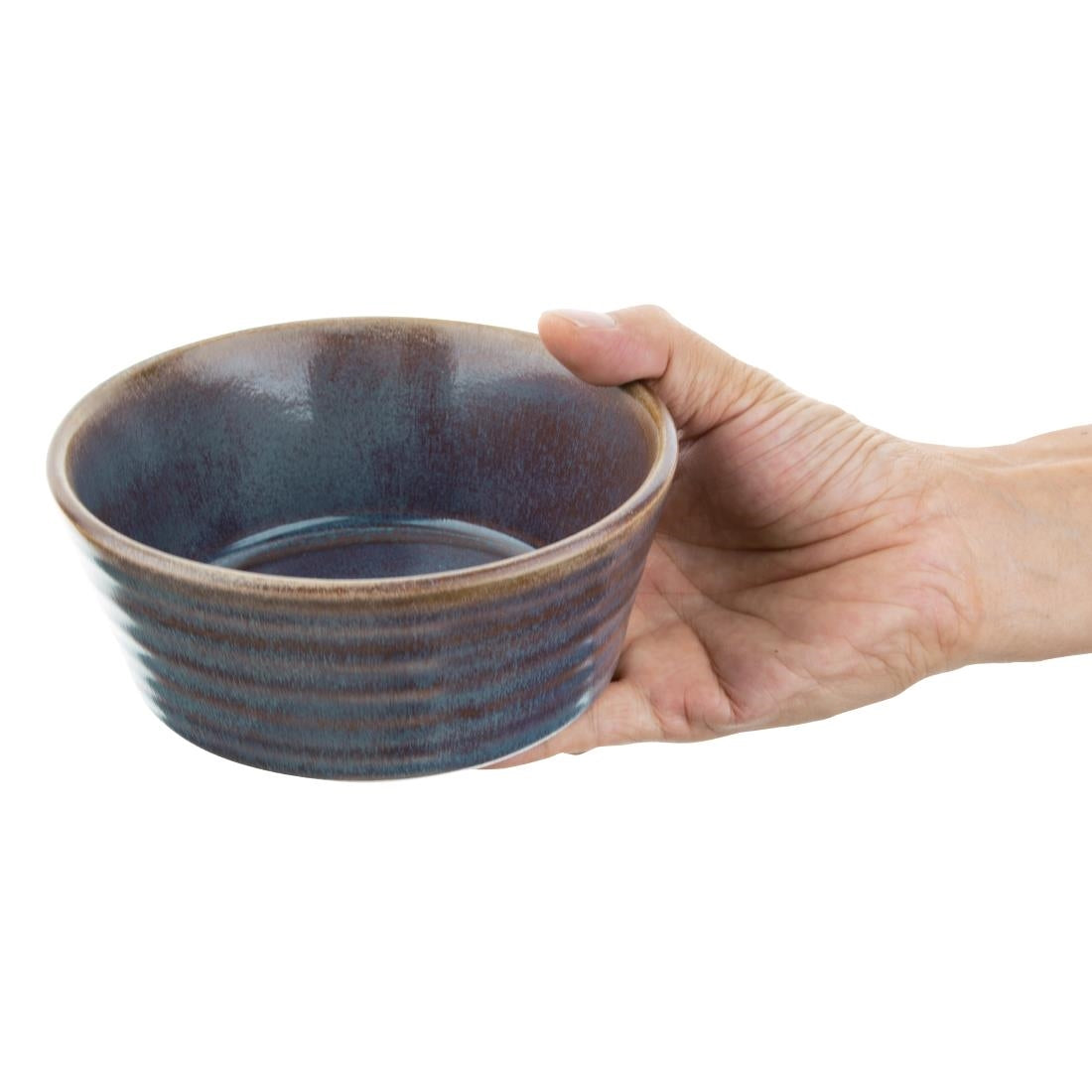 Olympia Cavolo Flat Round Bowls Iridescent 143mm (6 Pack) - FD912