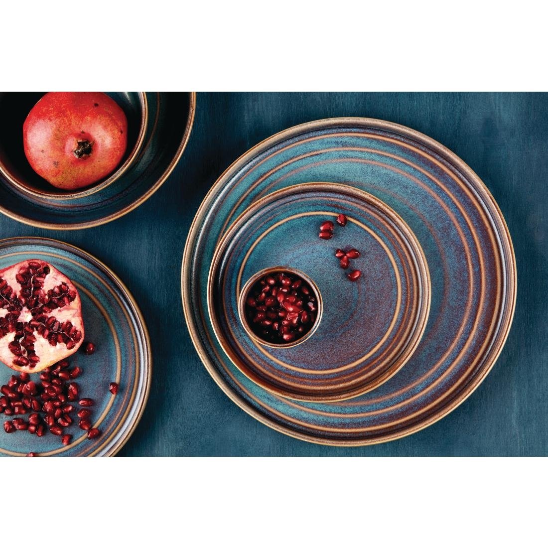 Olympia Cavolo Iridescent Flat Round Plate - 270mm (4 Pack) - FD916