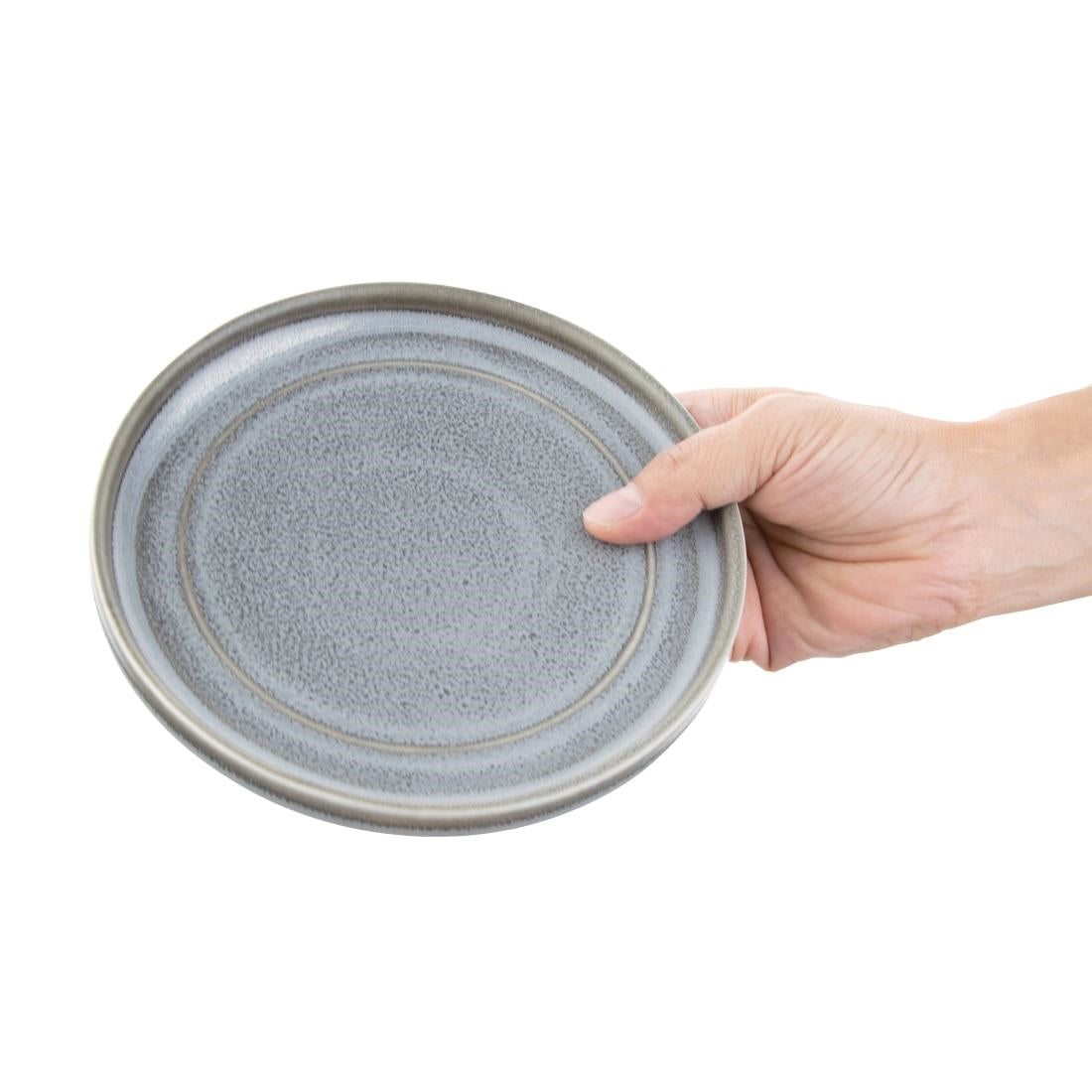 Olympia Cavolo Charcoal Dusk Flat Round Plate 180(Ø Pack)mm (6 Pack) - FD920