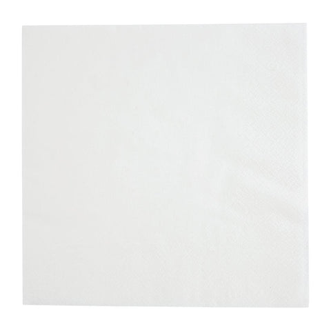 Fiesta Recyclable Lunch Napkin White 330x330mm 2ply 1/4 Fold (Pack of 2000) - FE219