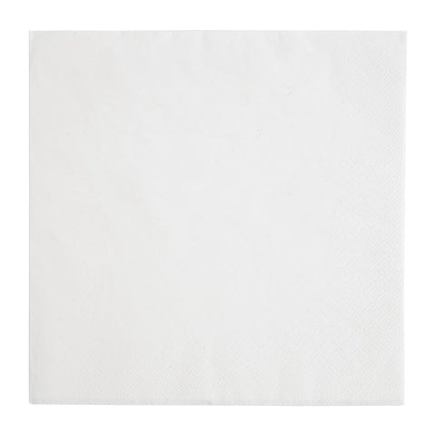 Fiesta Recyclable Dinner Napkin White 400x400mm 3ply 1/4 Fold (Pack of 1000) - FE251