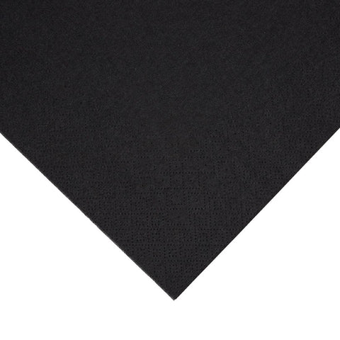 Fiesta Recyclable Dinner Napkin Black 400x400mm 3ply 1/4 Fold (Pack of 1000) - FE257