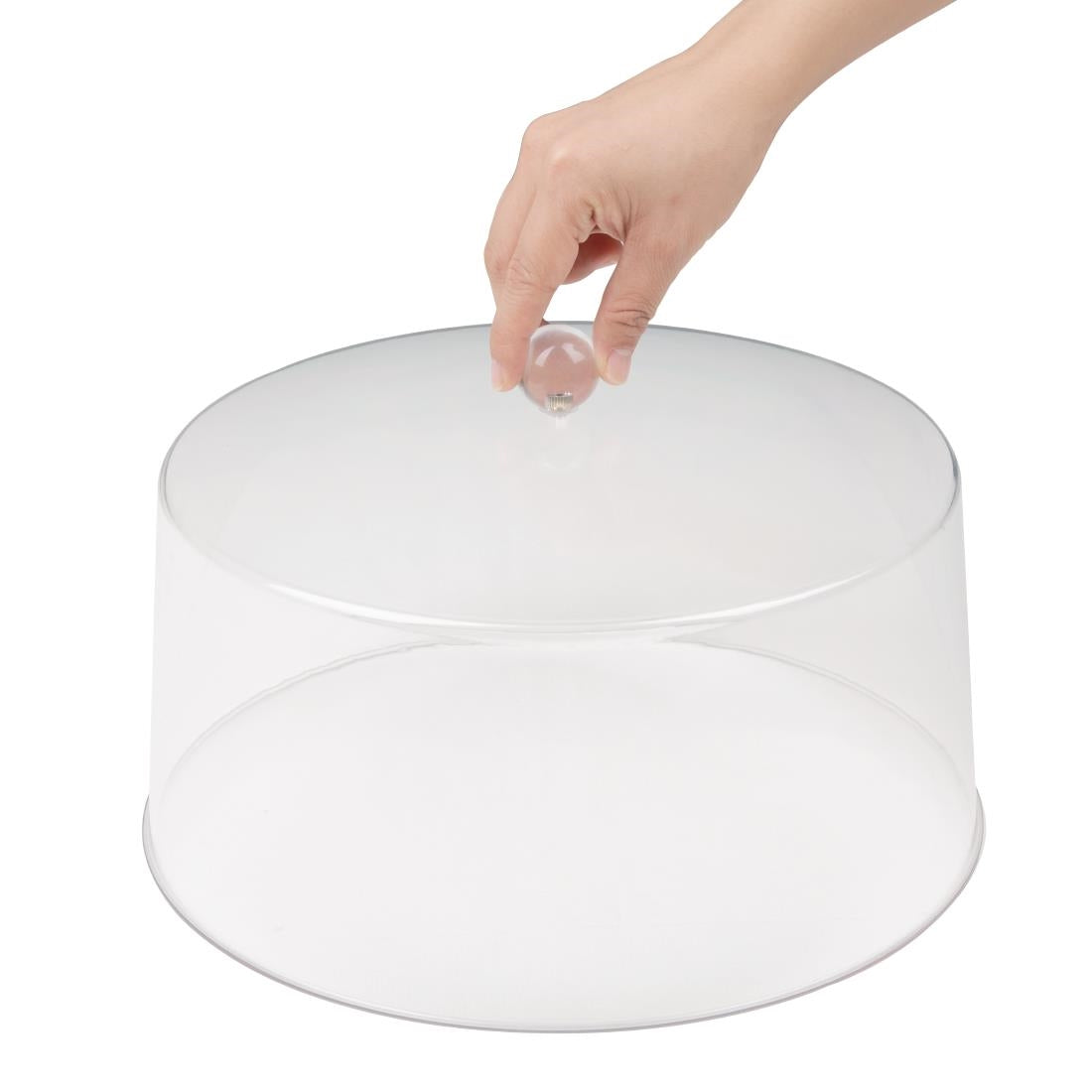 Olympia Kristallon Polycarbonate Display Cover Clear 308(Ø) x 190(H)mm - FE473