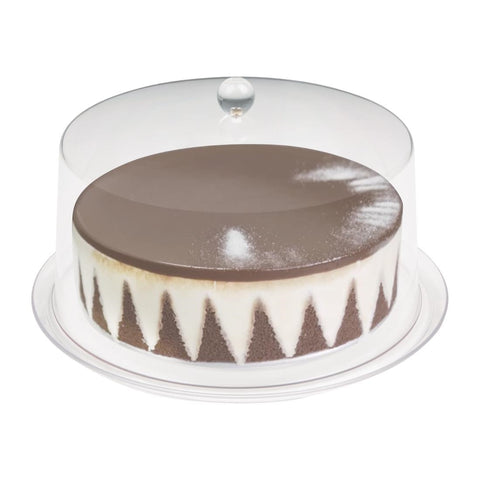 Olympia Kristallon Polycarbonate Display Cover Clear 308(Ø) x 190(H)mm - FE473