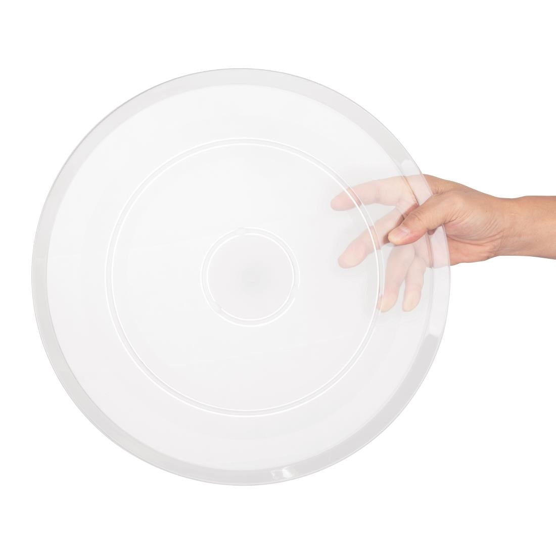 Olympia Kristallon Polycarbonate Display Plate Clear 345(Ø)mm - FE474
