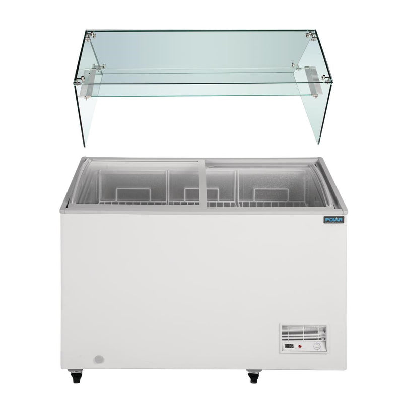 Polar G Series Display Chest Freezer 270Ltr with Glass Surround