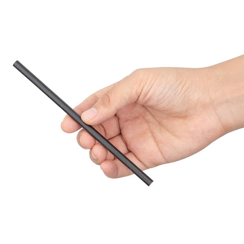 Fiesta Compostable Individually Wrapped Paper Cocktail Stirrer Straws Black (Pack of 250) - FP441