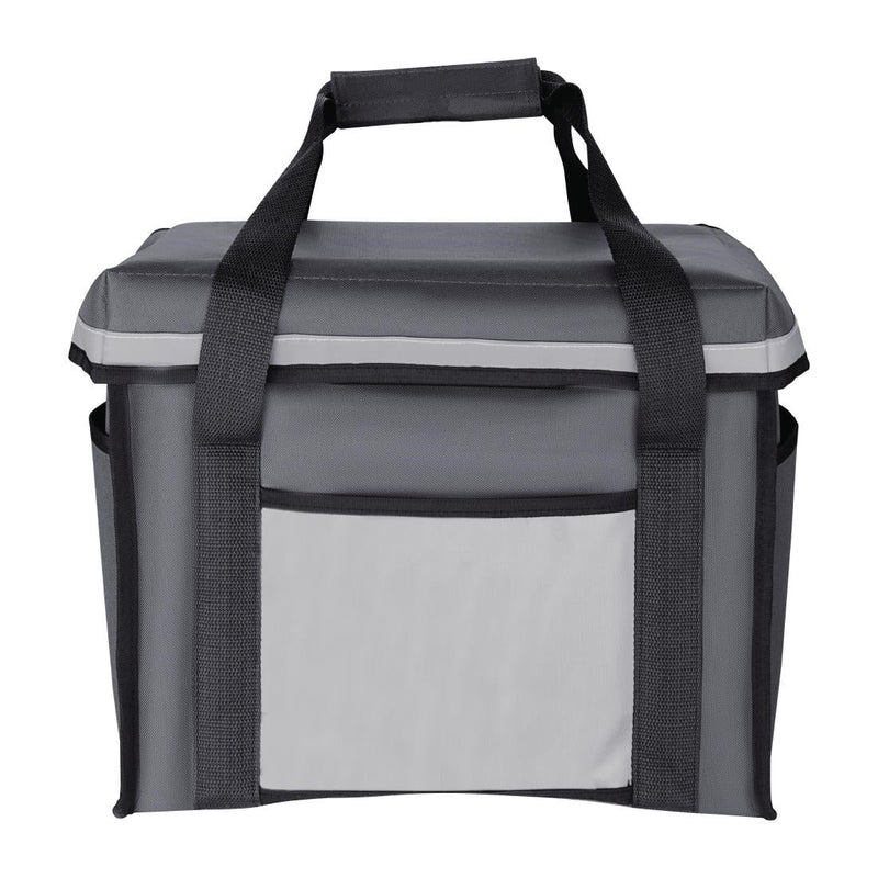 Vogue Insulated Folding Delivery Bag Grey 380x305x380mm