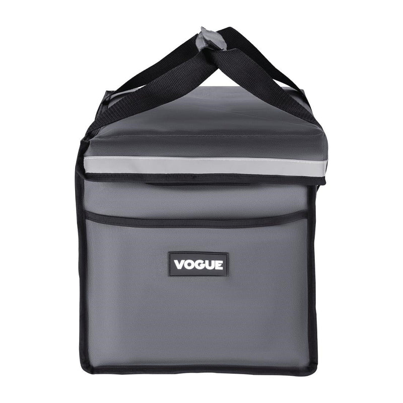 Vogue Insulated Folding Delivery Bag Grey 380x305x380mm