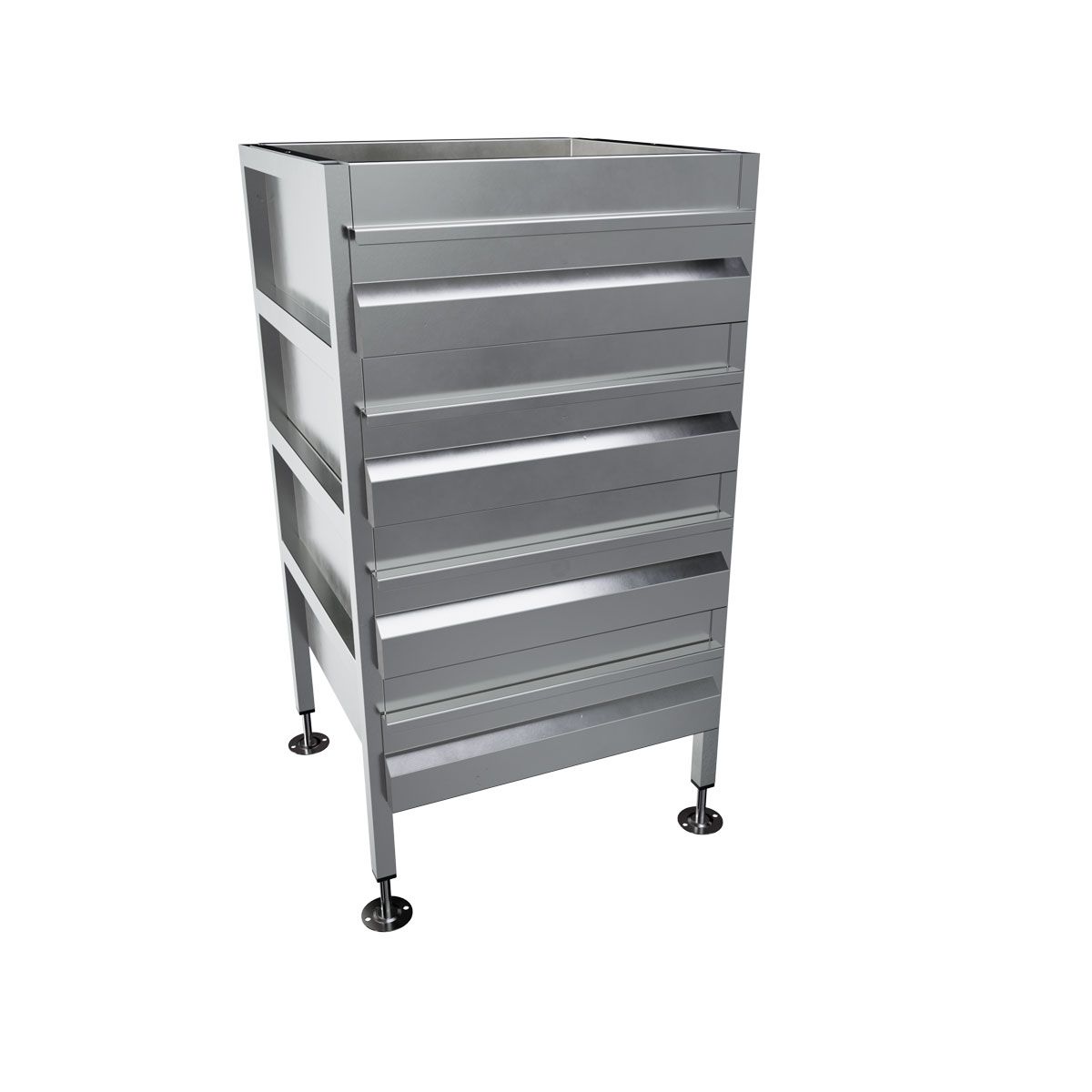 3Monkeez Freestanding 4 Drawer Unit. No Locks - AB-4DRAW