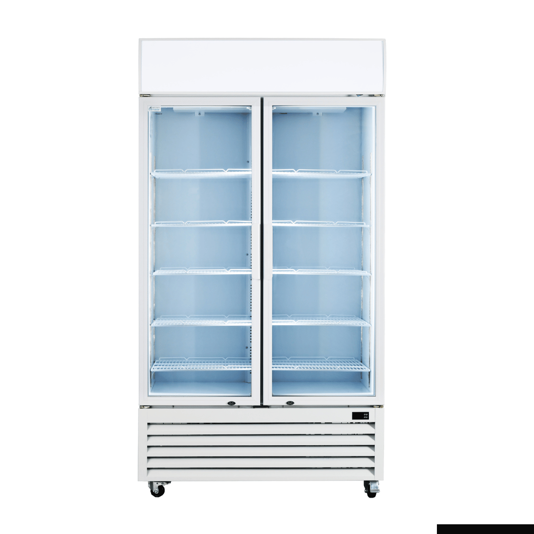 Thermaster 1000L Colourbond Upright Beverage Fridge 2 Doors White LG-1000P