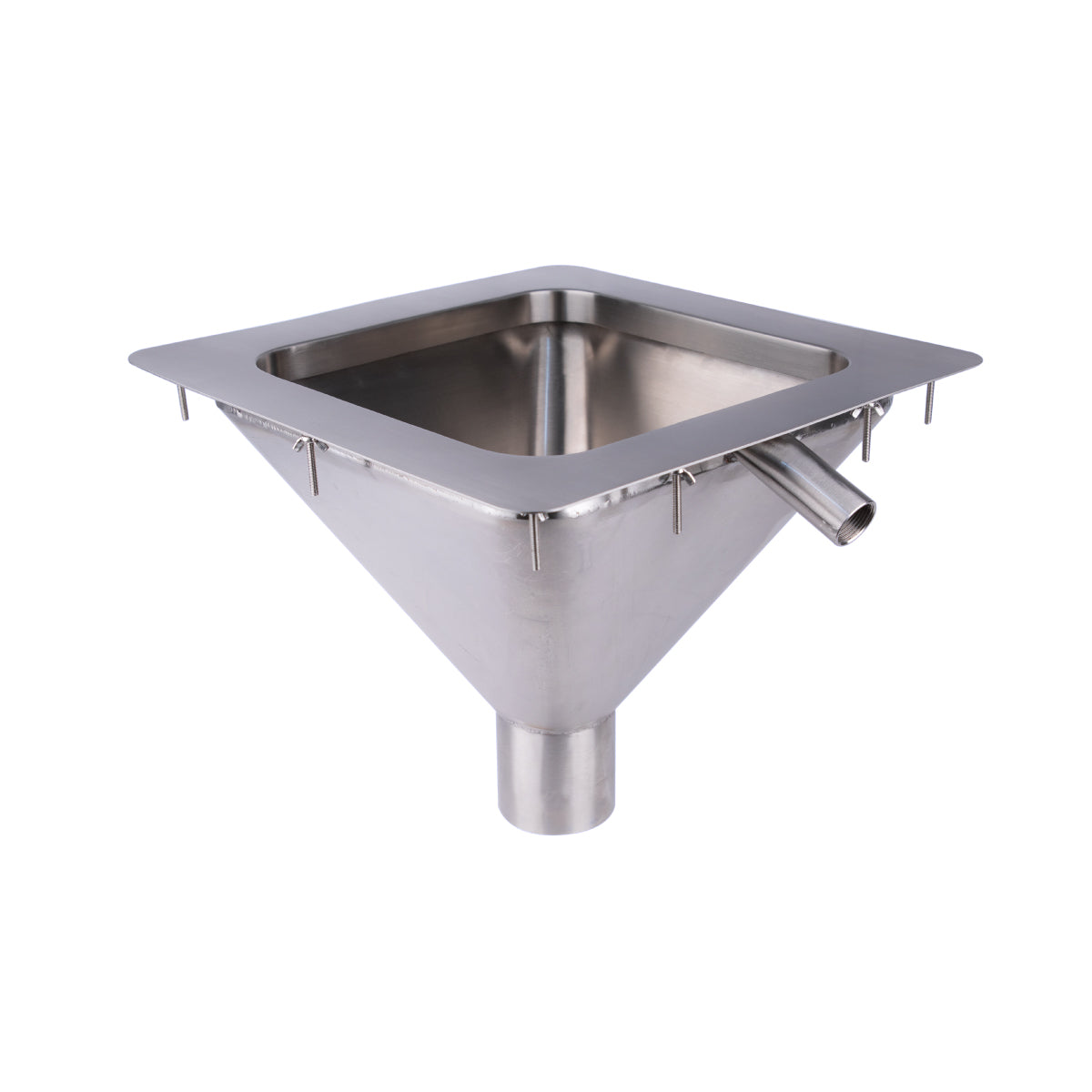 Square to Conical Flushing Rim Sink - 450 - FRSS-DI450-316