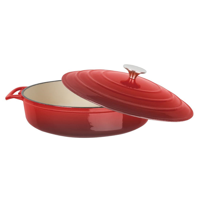 Vogue Red Round Saute Pan 3.5Ltr