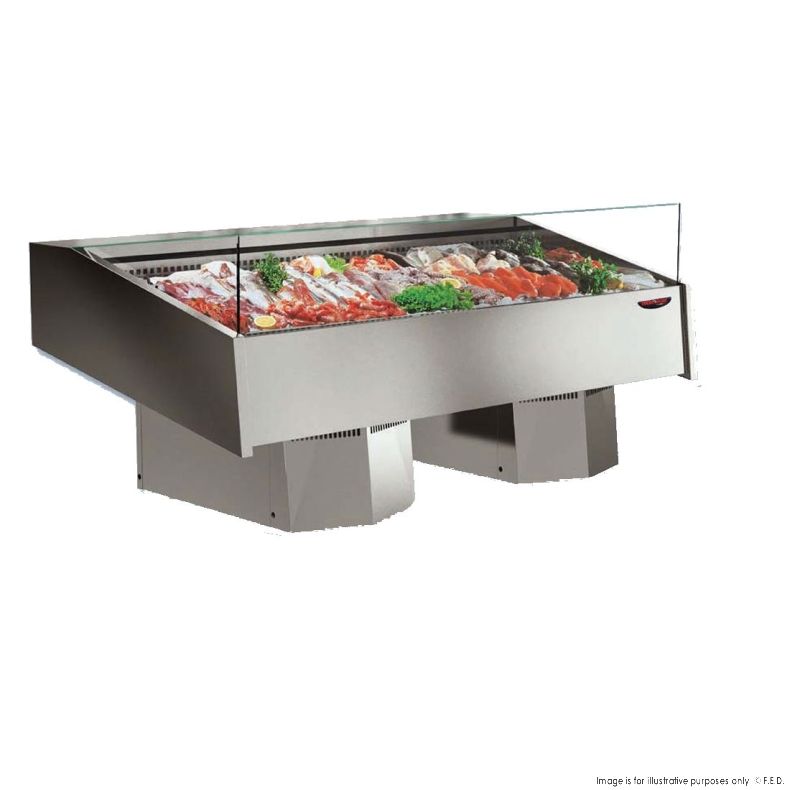 Ex-Showroom: Multiplexable Serve-over Refrigerated Fish Open Display 1540mm - FSG1500-VIC636