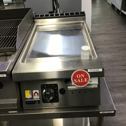 CLEARANCE - Fagor Kore 700 Bench Top Chrome Gas Griddle - FT-G705CL-VIC1026