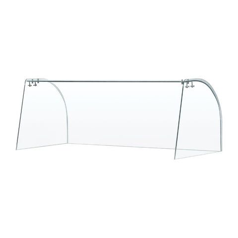 Curved Glass Sneeze Guard Assembly - FT282