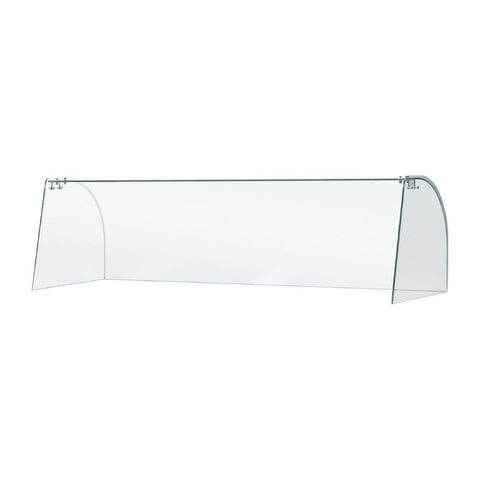 Curved Glass Sneeze Guard Assembly - FT284
