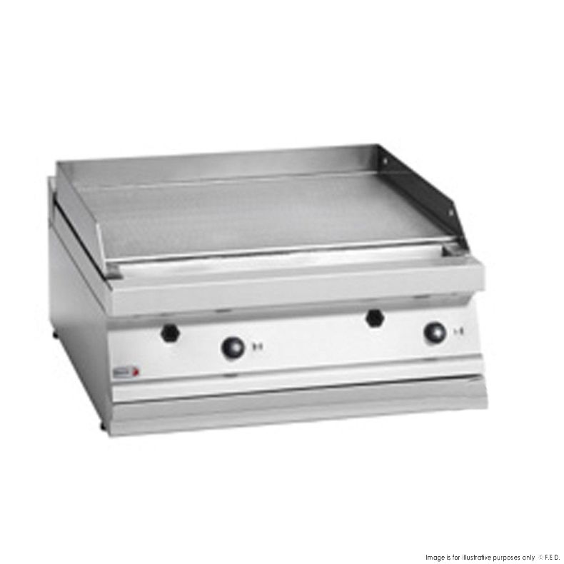 Ex-showroom: Fagor 700 series natural gas mild steel 2 zone fry top FTG7-10L-SA22-1