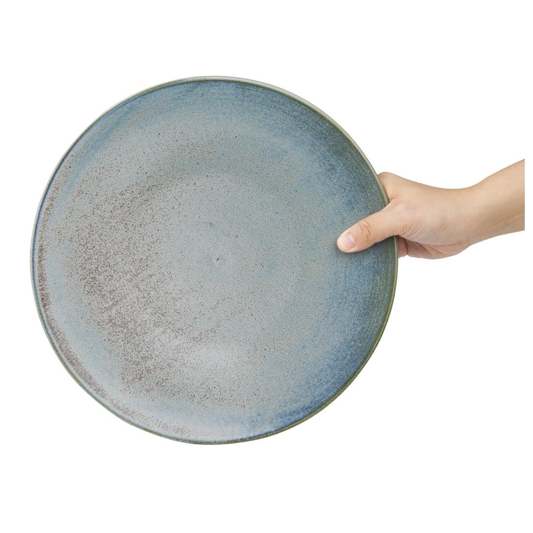 Olympia Ember Blue Coupe Plates 275mm (4 Pack) - FU170