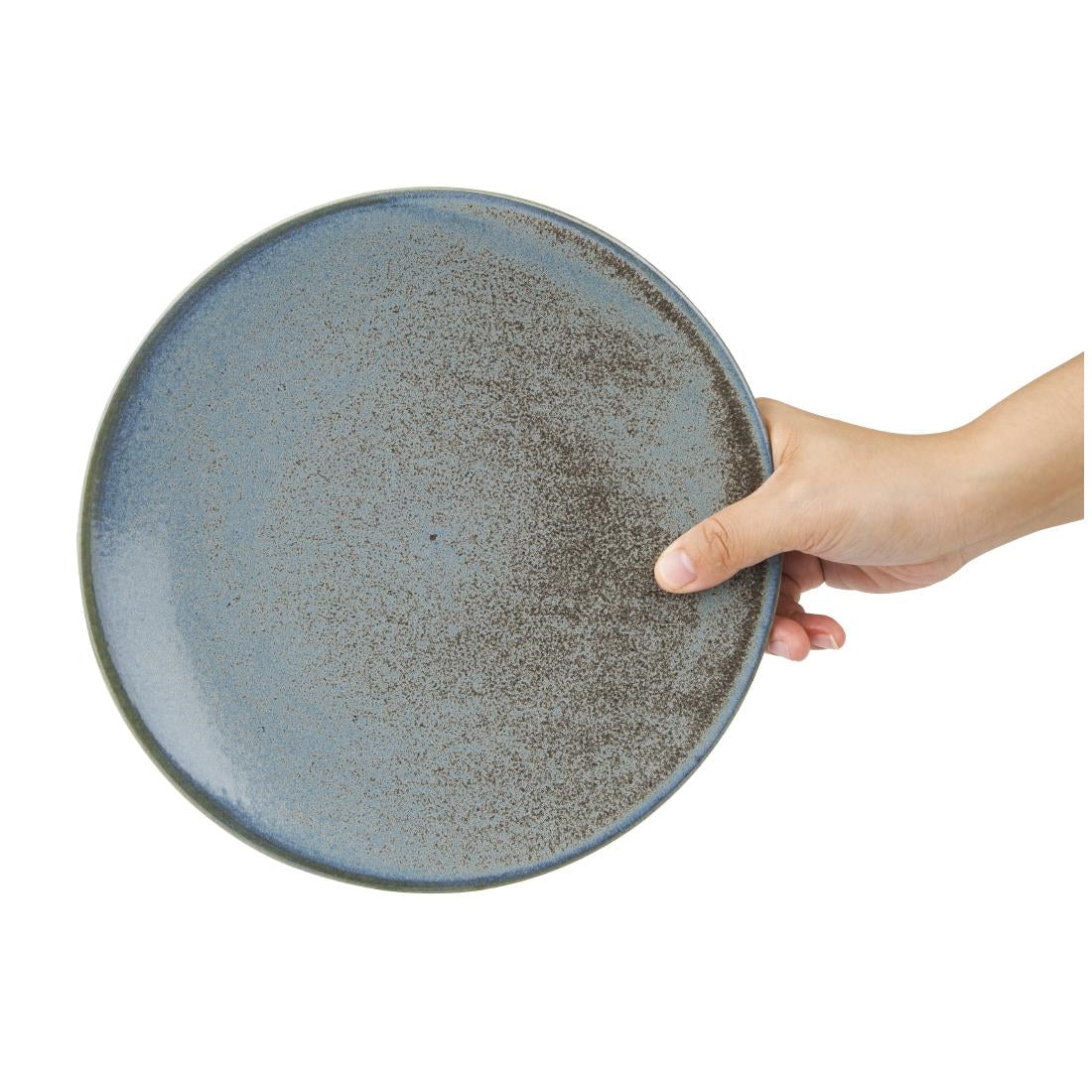 Olympia Ember Blue Coupe Plates 230mm (6 Pack) - FU171