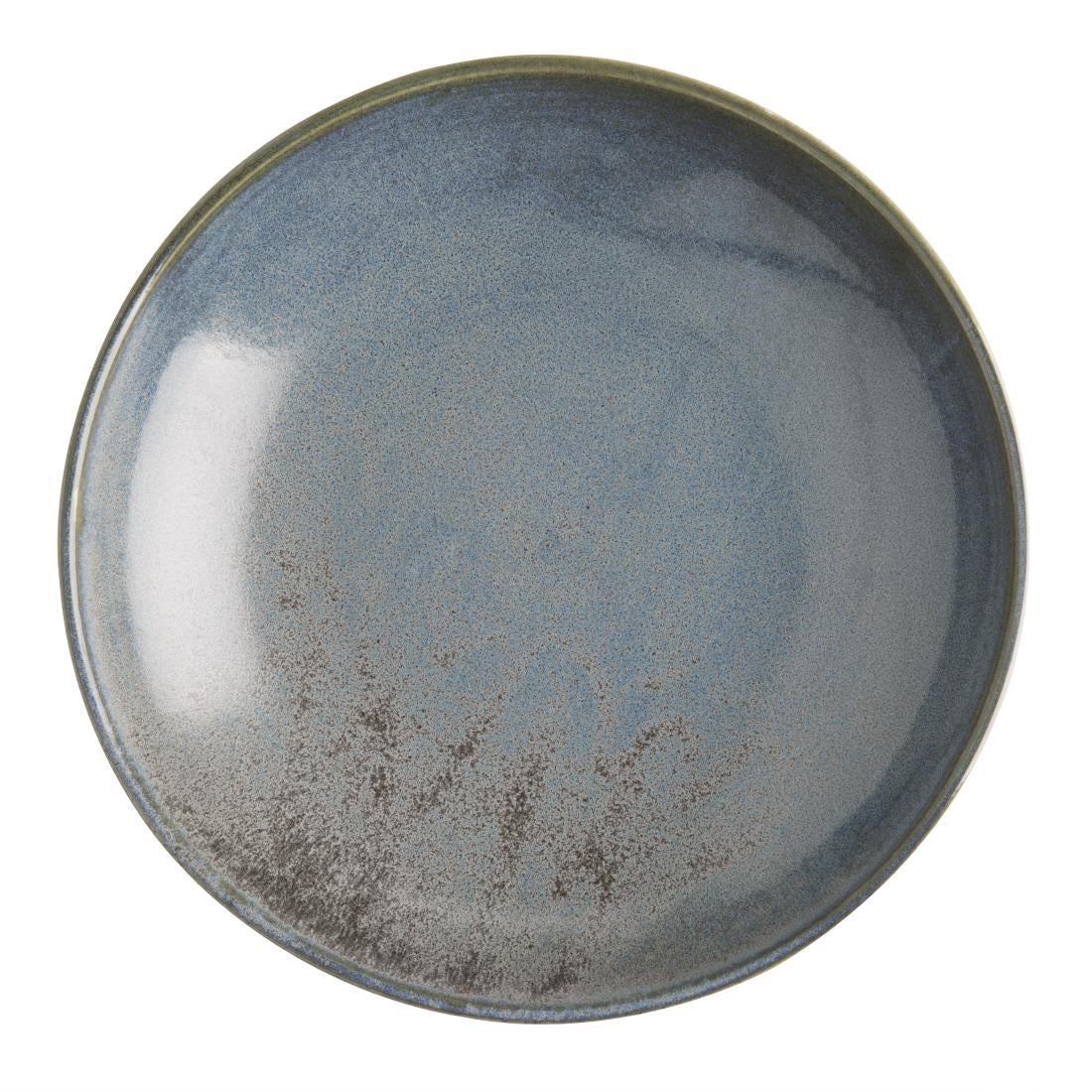 Olympia Ember Blue Low Coupe Bowls 230mm (4 Pack) - FU174