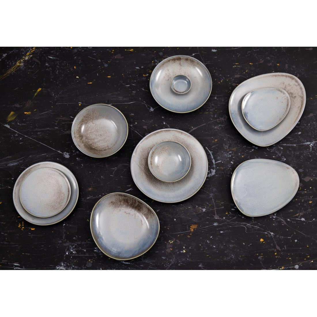 Olympia Ember Blue Coupe Bowls 200mm (4 Pack) - FU175