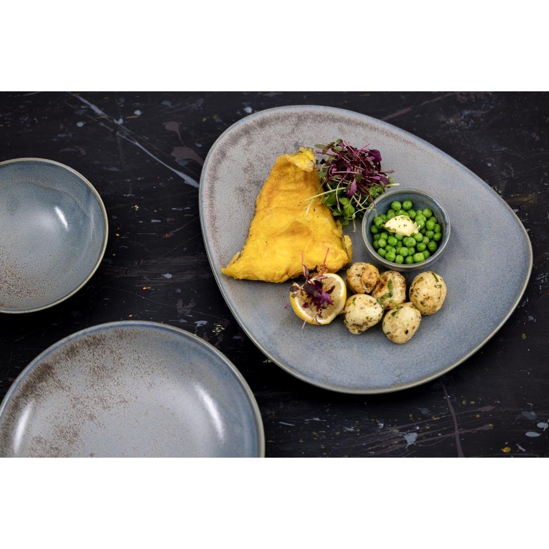 Olympia Ember Blue Coupe Bowls 200mm (4 Pack) - FU175