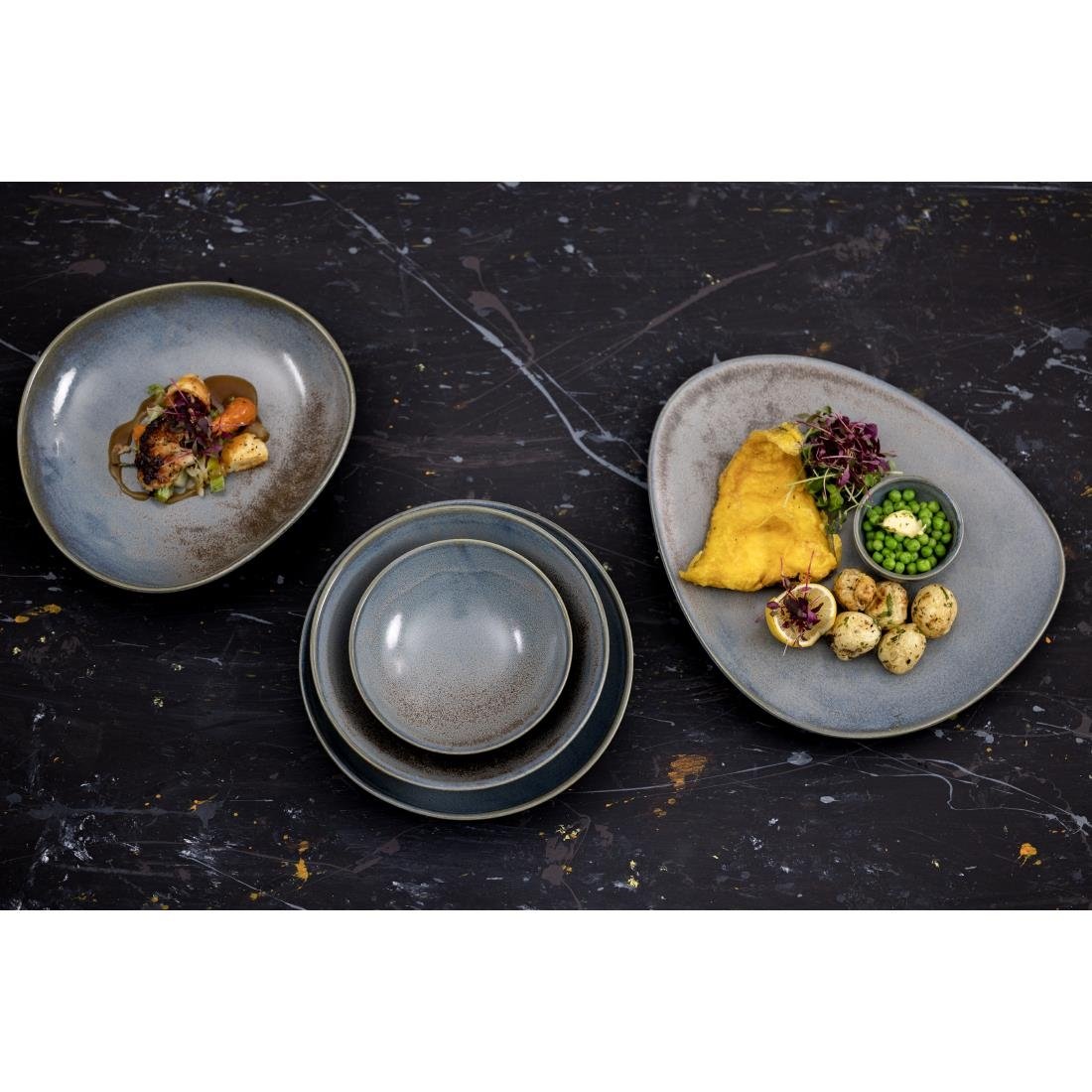 Olympia Ember Blue Dipping Dishes 78mm (8 Pack) - FU178