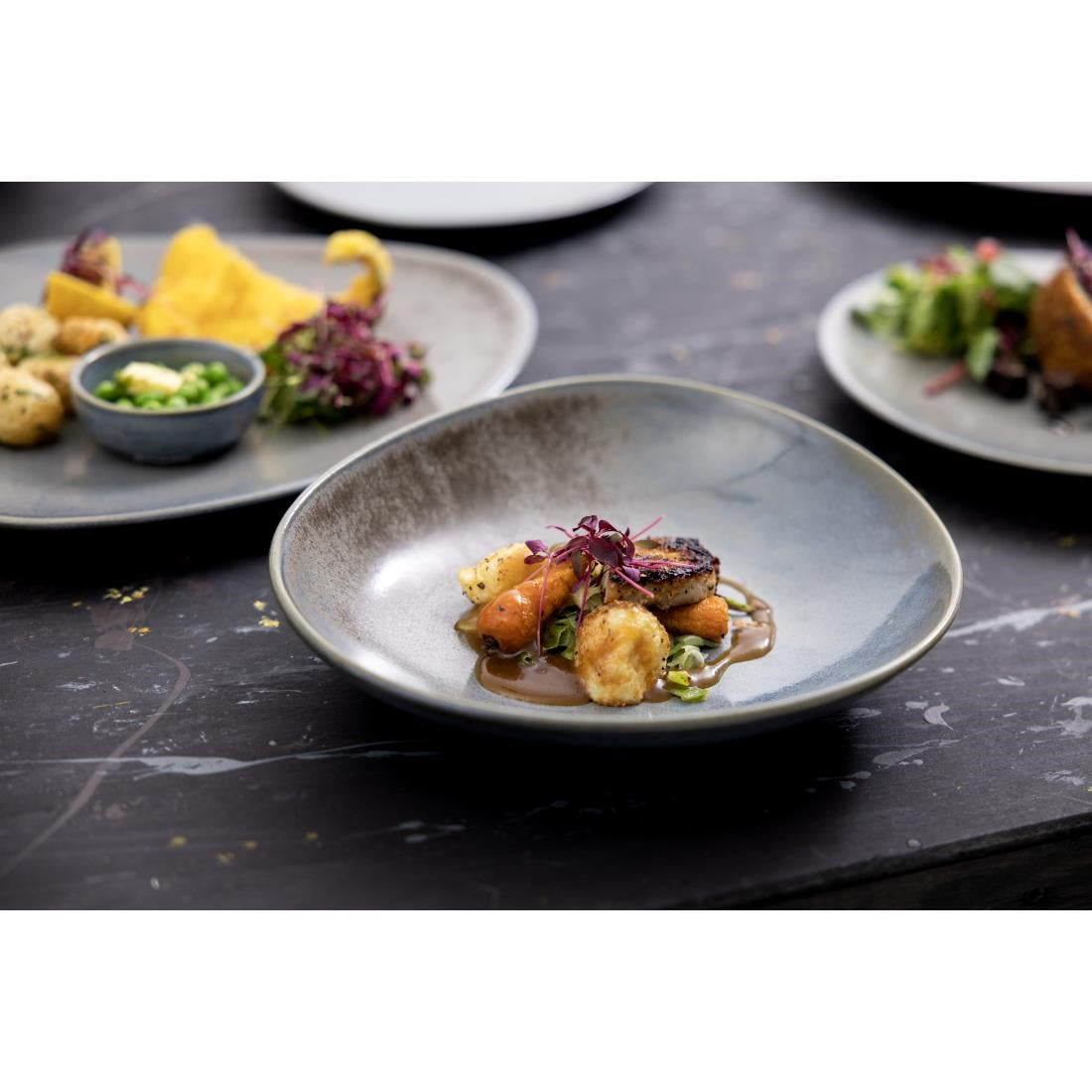 Olympia Ember Blue Dipping Dishes 78mm (8 Pack) - FU178