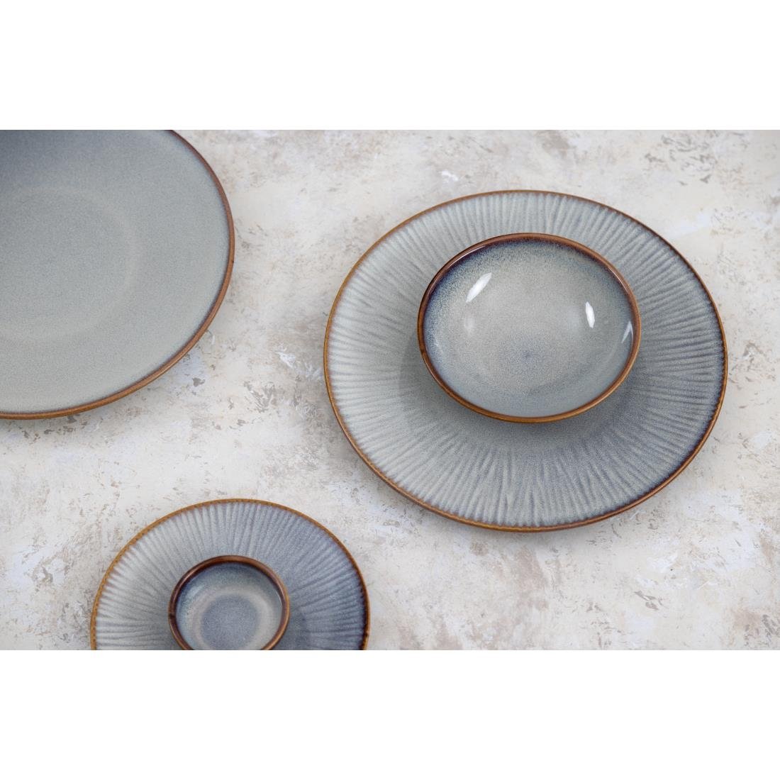 Olympia Drift Grey Plain Coupe Bowls 155mm (6 Pack) - FU192