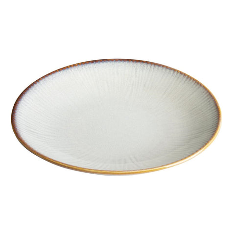 Olympia Drift Grey Embossed Coupe Low Bowls 260mm (4 Pack) - FU197