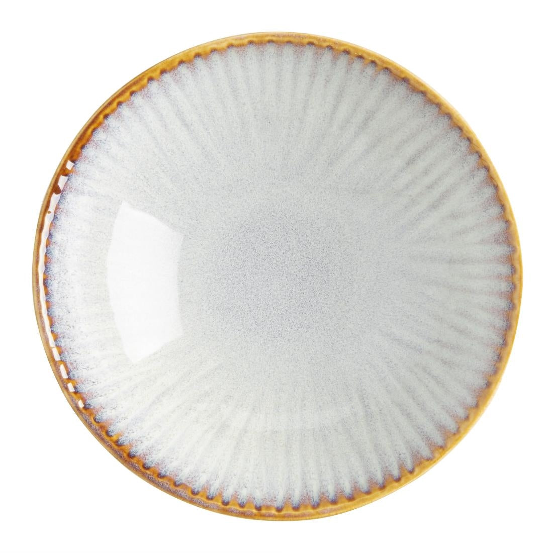 Olympia Drift Grey Embossed Coupe Bowls 155mm (6 Pack) - FU199