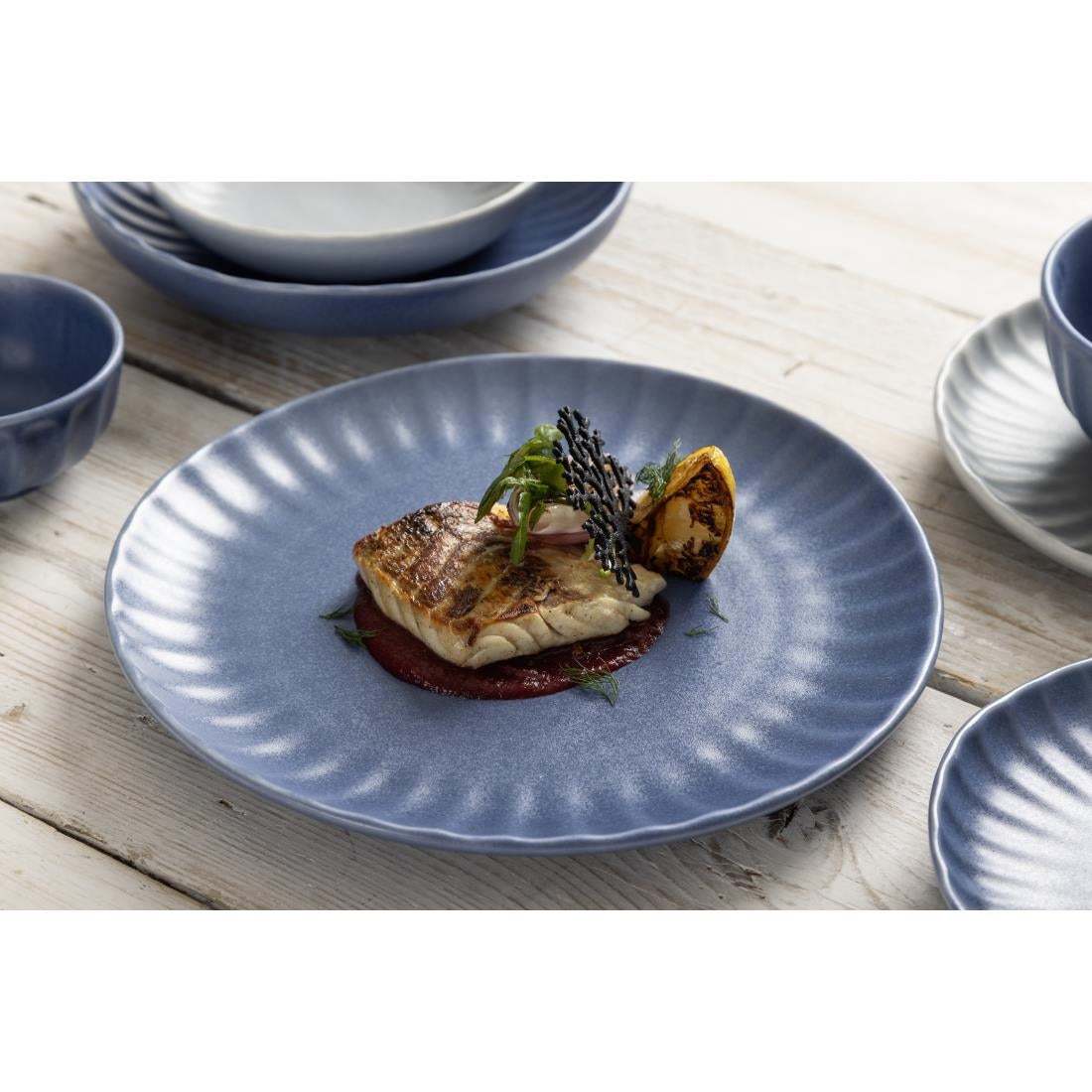 Olympia Corallite Plates Blue - 280mm (6 pack) - FU200