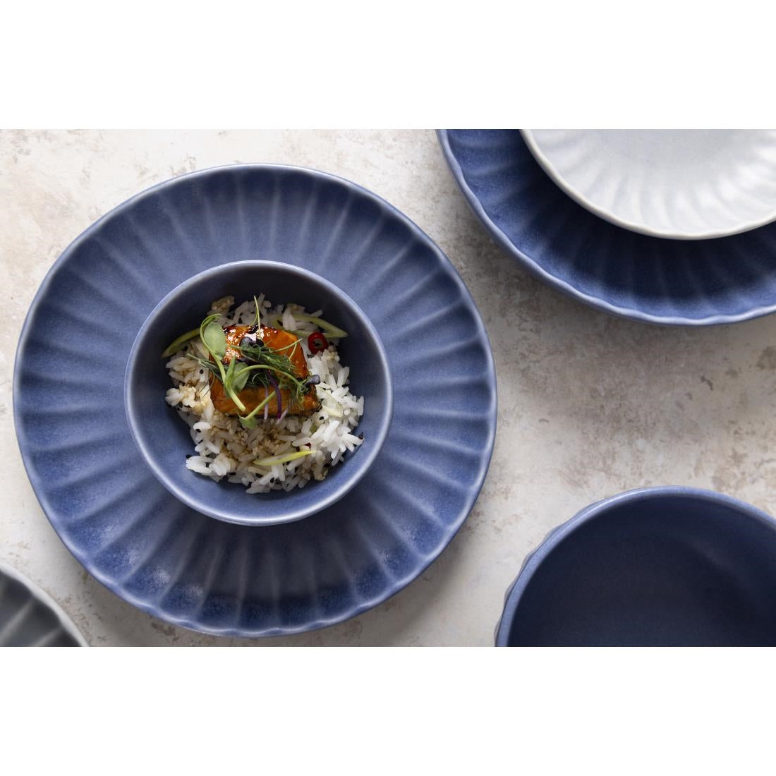 Olympia Corallite Plates Blue - 205mm (6 pack) - FU201