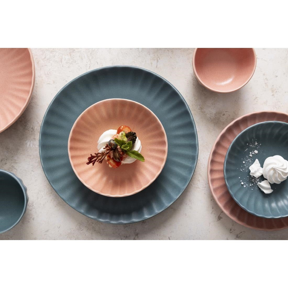 Olympia Corallite Deep Bowls Peach - 150mm (6 pack) - FU214